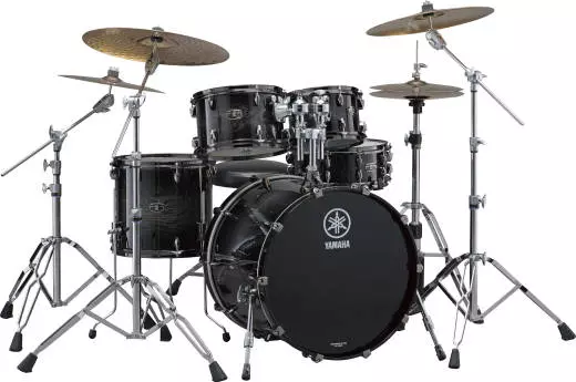 Live Custom Oak 5 Piece Drum Kit - Black Shadow Sunburst